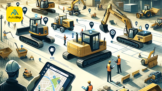 Advanced fleet management dashboard displaying real-time GPS tracking, vehicle status, and route optimization on AutoSky's user-friendly interface for efficient and secure fleet operations | AutoSky