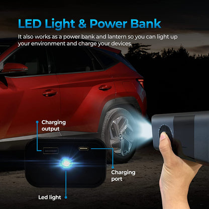 Portable Car Tire Inflator by AutoSky - Efficient Air Compressor