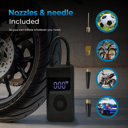 Portable Car Tire Inflator by AutoSky - Efficient Air Compressor