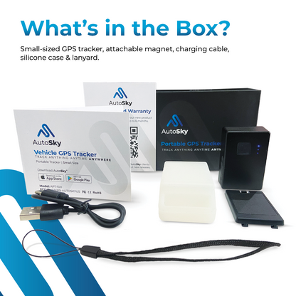 Rastreador GPS portátil AutoSky - Modelo: APT-100 - Tamaño pequeño
