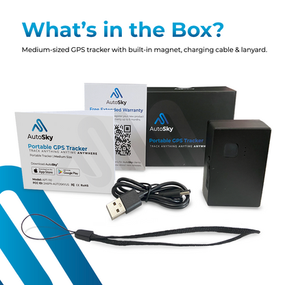 AutoSky Portable GPS Tracker - Model: APT-110 - Medium Size