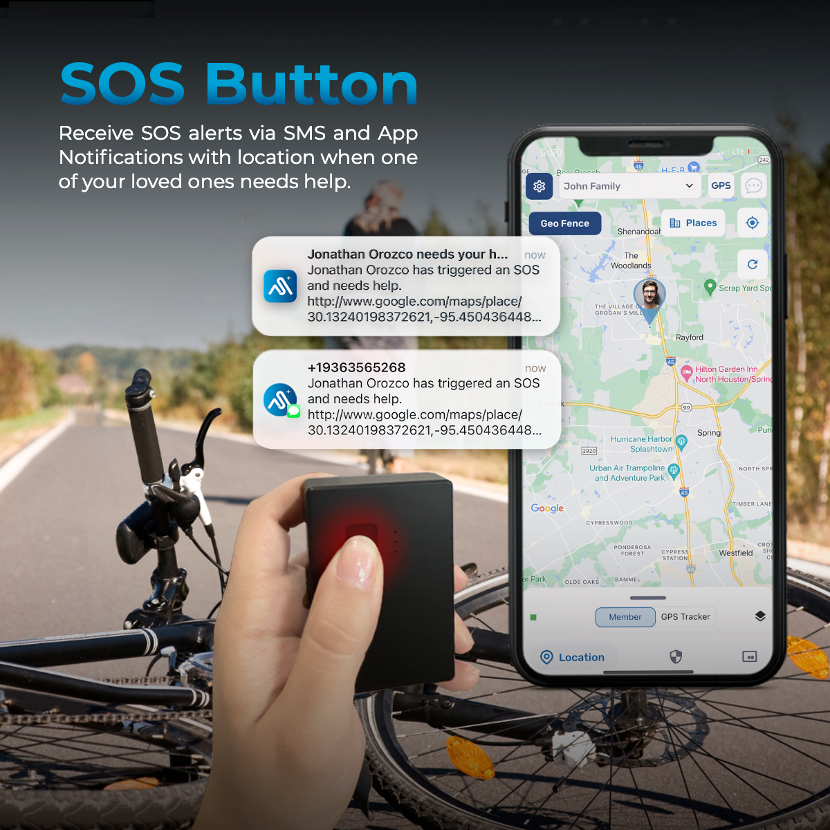 AutoSky Portable GPS Tracker - Model: APT-110 - Medium Size