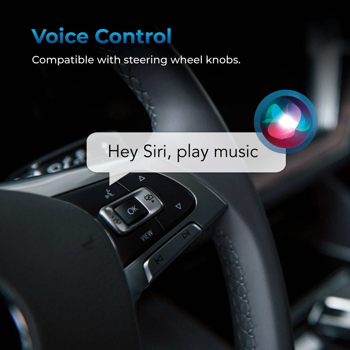 AutoSky Wireless Carplay Adapter - Converts Wired to Wireless Carplay Dongle Plug & Play - Fit Cars 2015 or Newer with Factory Wired CarPlay - Micro Edition Black Matt