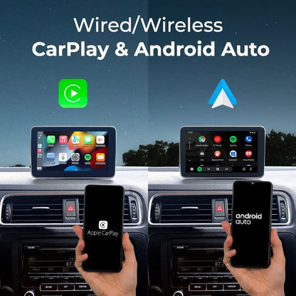 Portable Infotainment Display 7" - AutoSky - Wired and Wireless CarPlay Screen