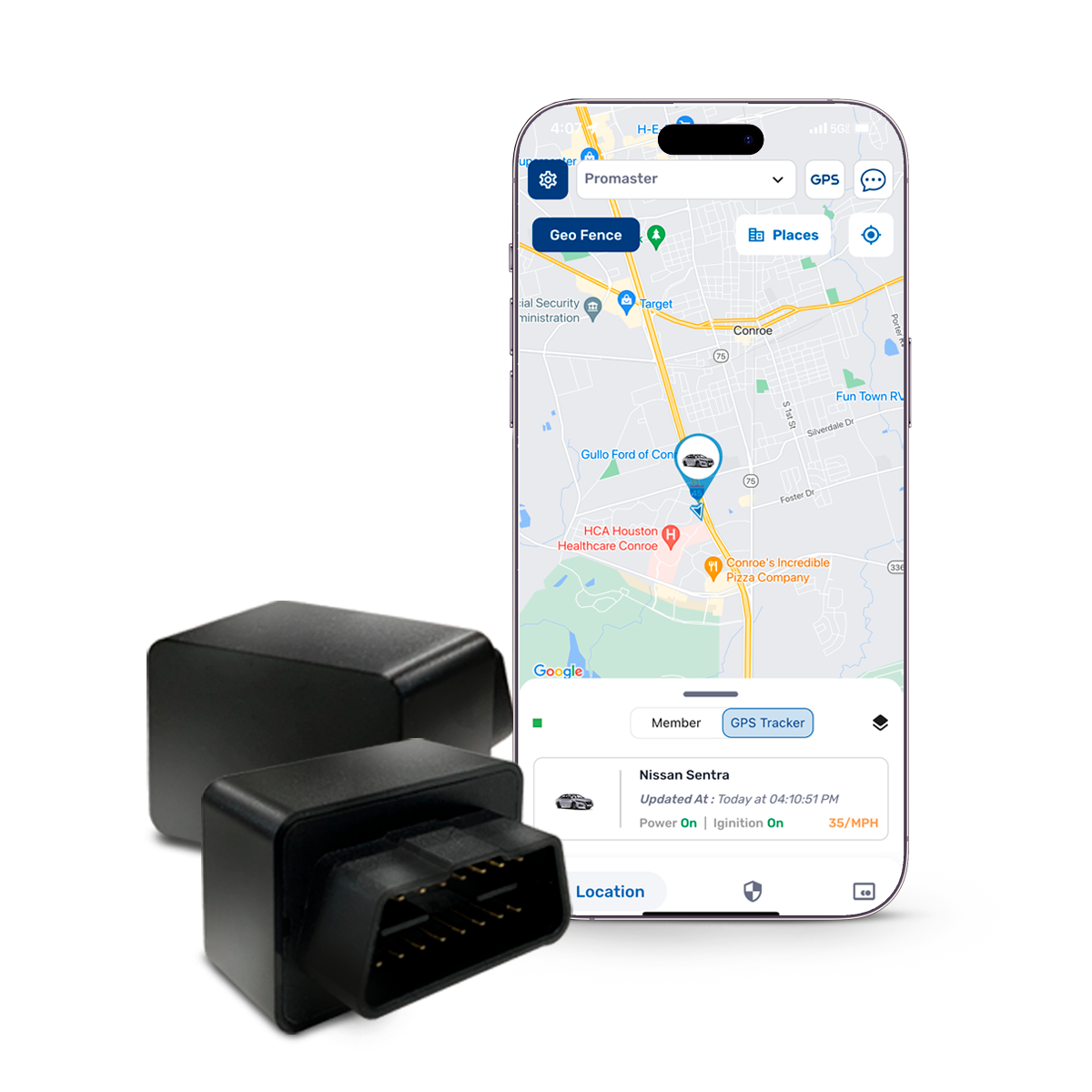 AutoSky Vehicle GPS Tracker - Model: AVT-210 - OBDII