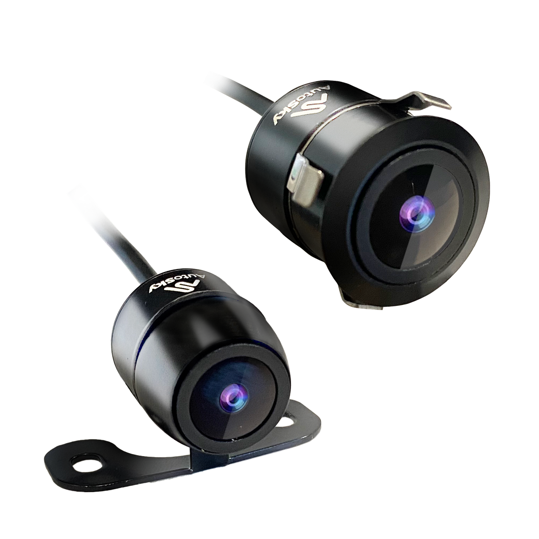AutoSky HD Back up Camera - Flush or Butterfly Mount - Wide View Angle Universal