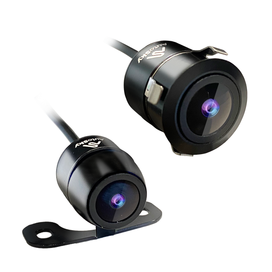 AutoSky HD Back up Camera - Flush or Butterfly Mount - Wide View Angle Universal