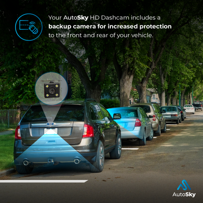 hd backup camera AutoSky HD Dash Cam Front and Rear